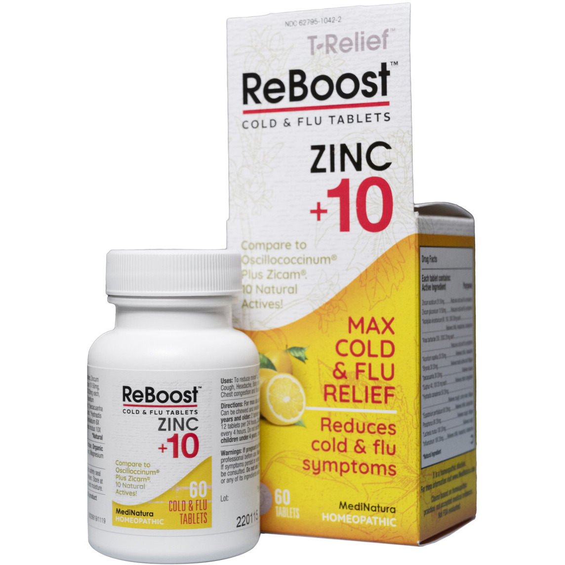 Reboost-medinatura - Tabs Cld/flu Zinc+10 Lemon - 1 Each-60 Tab