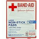BAND-AID Brand HURT-FREE Non-stick Pads 3INX4IN, 10 COUNT