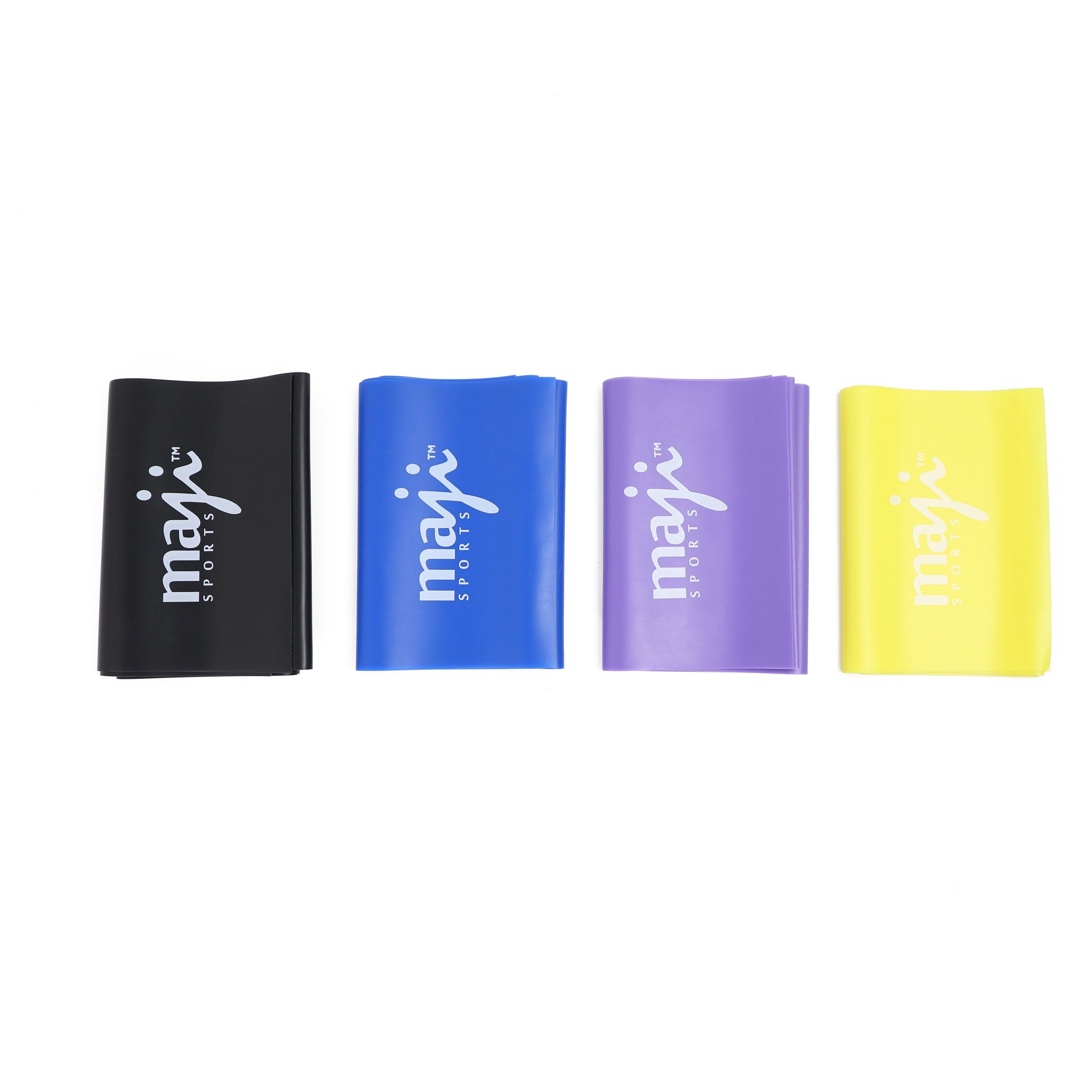 Full Body Exercise & Stretch Bands - Variable Resistance 4 Pack(D0102HA903W)