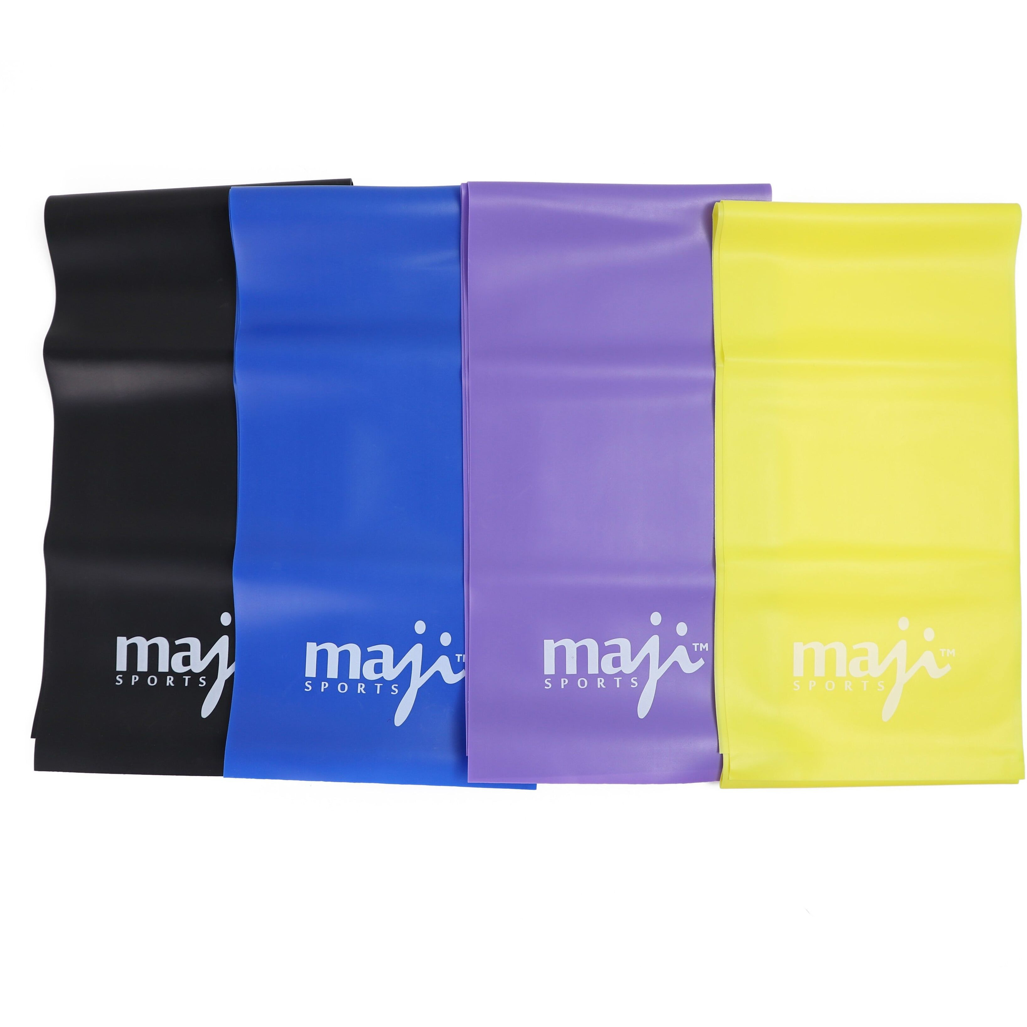 Full Body Exercise & Stretch Bands - Variable Resistance 4 Pack(D0102HA903W)