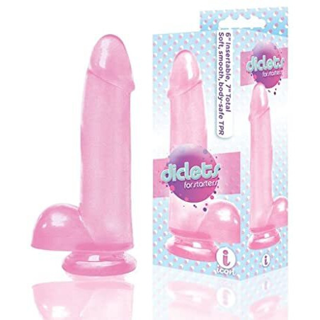 The 9's Diclets 7" Jelly TPR Dong Pink