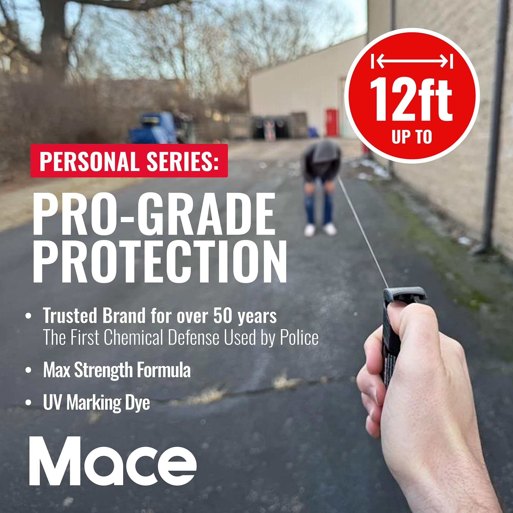 Mace Brand Personal Model Pepper Spray (Black)