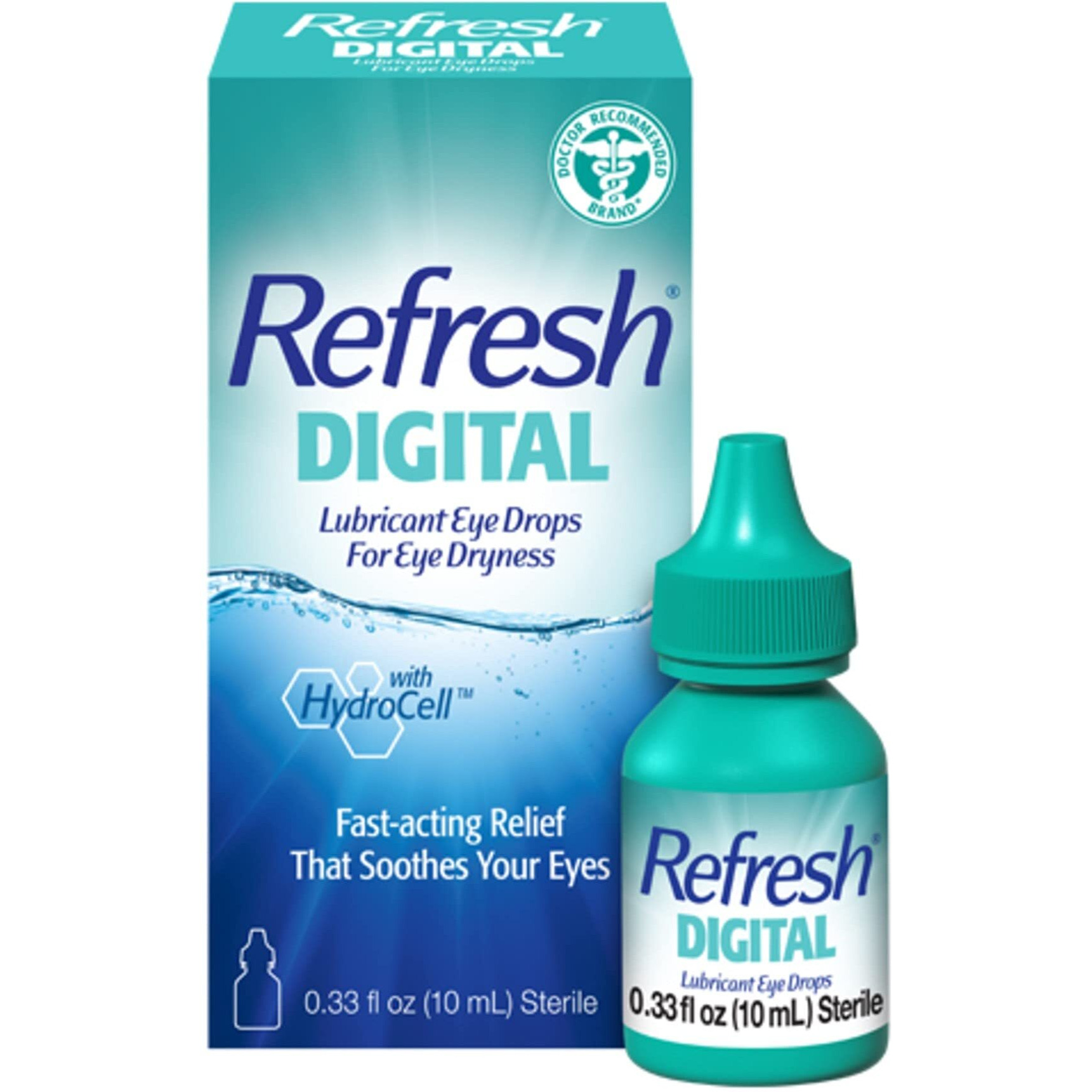 Refresh Digital Lubricant Eye Drops, 0.33 Fl Oz (Pack of 1)