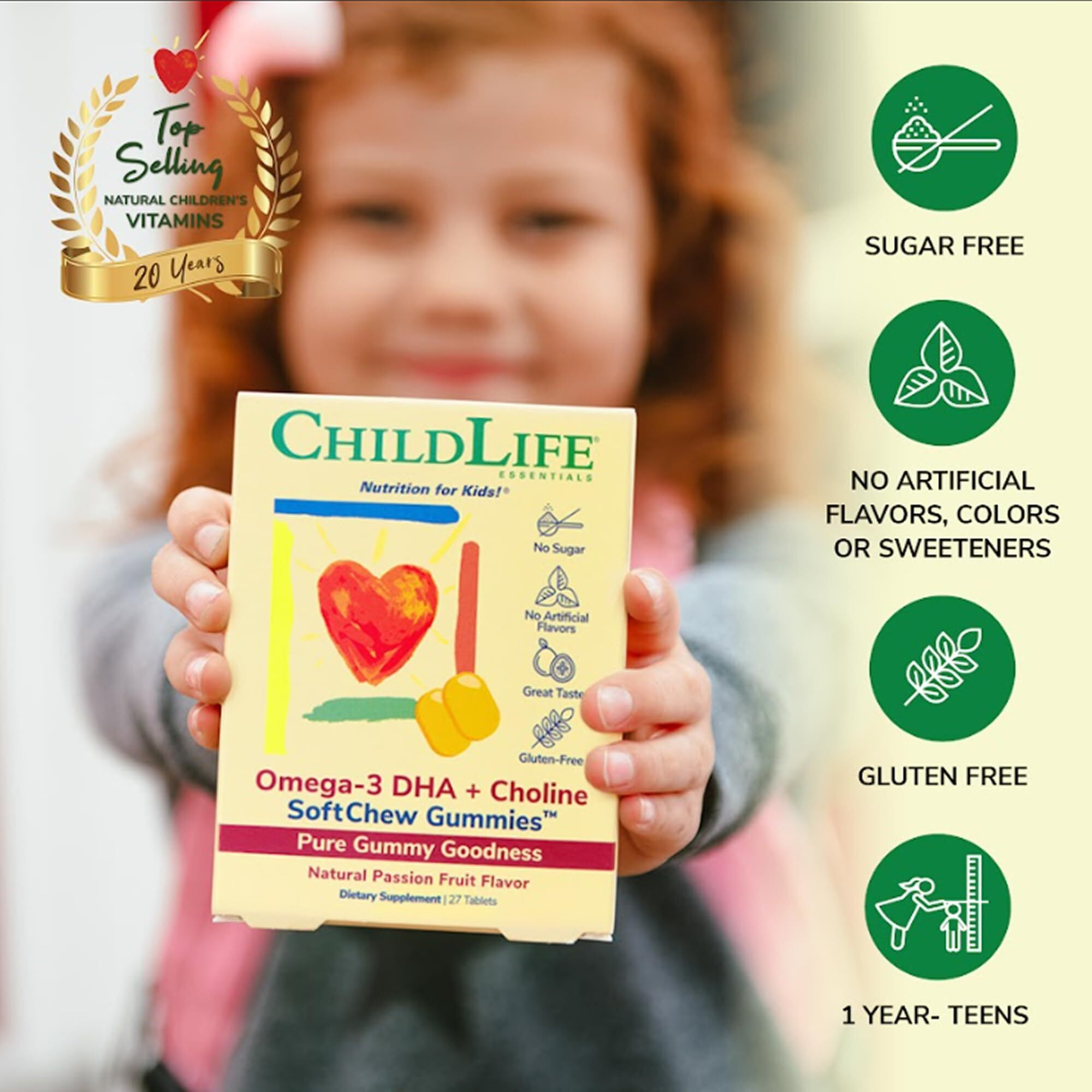childlife Essentials - Dha+choline Omega3 Sftmlt - 1 Each-27 Tab(D0102H547UJ)