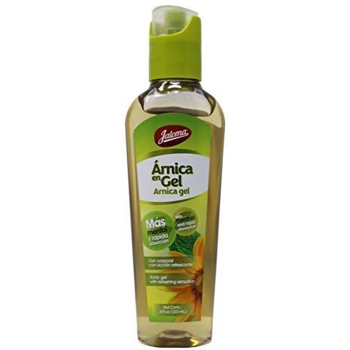 Jaloma Arnica Gel, With Menthol, Rapid Absorption, Refreshing Sensation, Helps Relief Muscle Swelling, Neck Pain, Strains, Prevents Bruises Appearance, 4 Fl Oz, Bottle