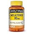 Mason Natural Melatonin 10 mg with B6 and Calcium - Natural Sleep Aid, Supports Healthy Sleep & Rest, 60 Caplets