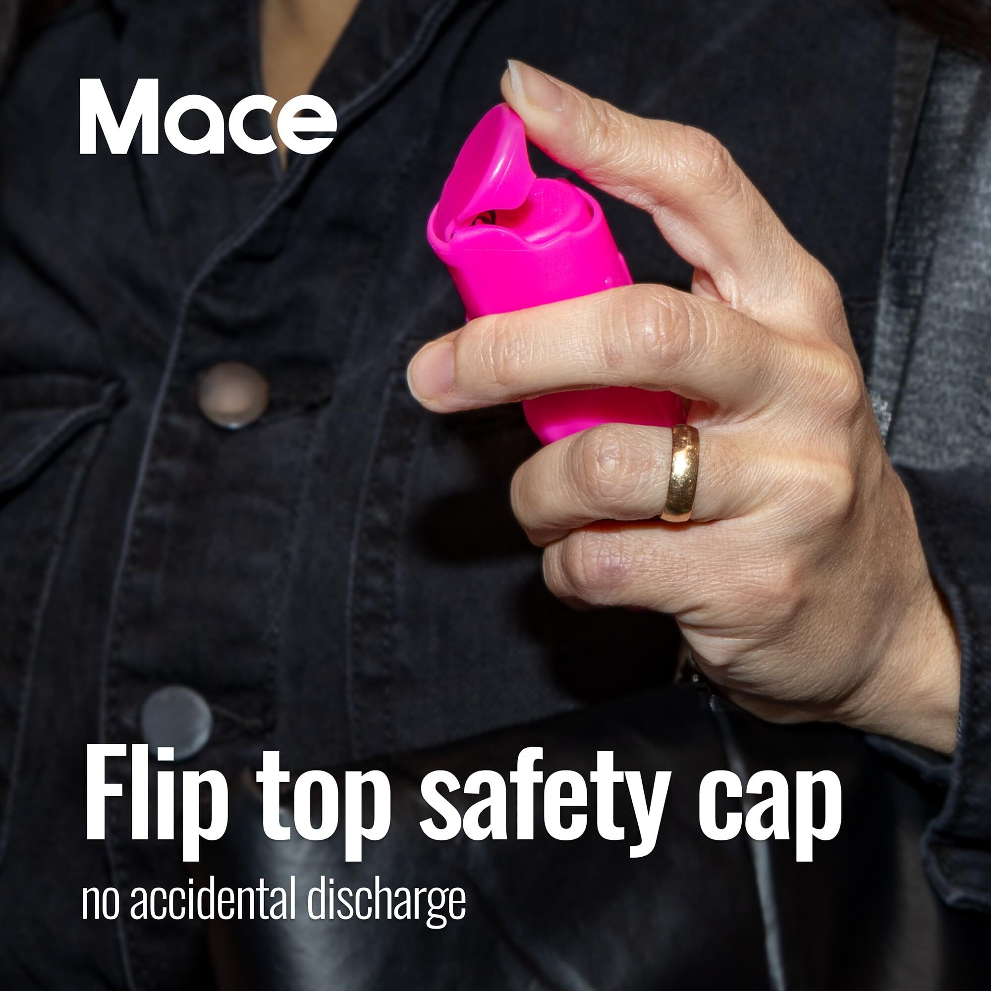 Mace Brand Compact Model Pepper Spray (Neon Pink), Normal