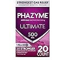 Phazyme Ultimate Gas Bloating Relief Works in Minutes 500 mg Simethicone Fast Gels, 20 Count