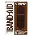 Band-Aid Brand Ourtone Flexible Fabric Adhesive Bandages Flexible Protection Care of Minor Cuts Scrapes QuiltAid Pad for Painful Wounds Assorted Sizes, Br65, 30 Count