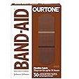 Band-Aid Brand Ourtone Flexible Fabric Adhesive Bandages, Flexible Protection & Care of Minor Cuts & Scrapes, Quilt-Aid Pad for Painful Wounds, BR55, Assorted Sizes, 30 Count