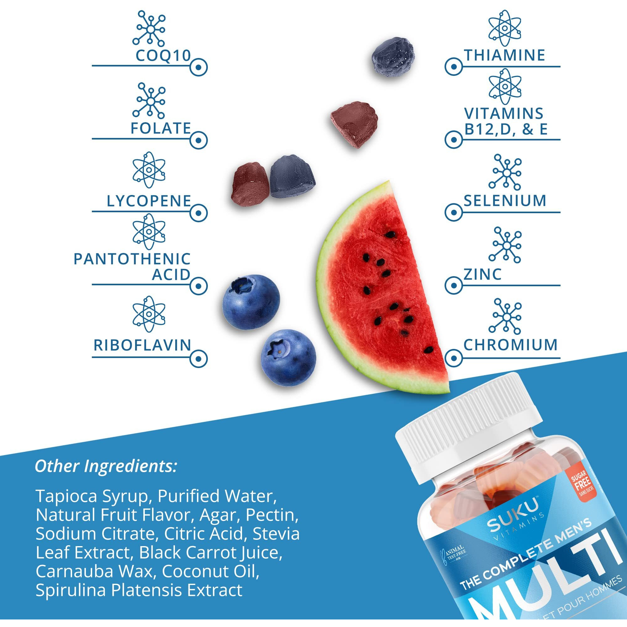 Suku Vitamins - gummy complete Mens Multi - 1 Each-60 ct(D0102H54g52)