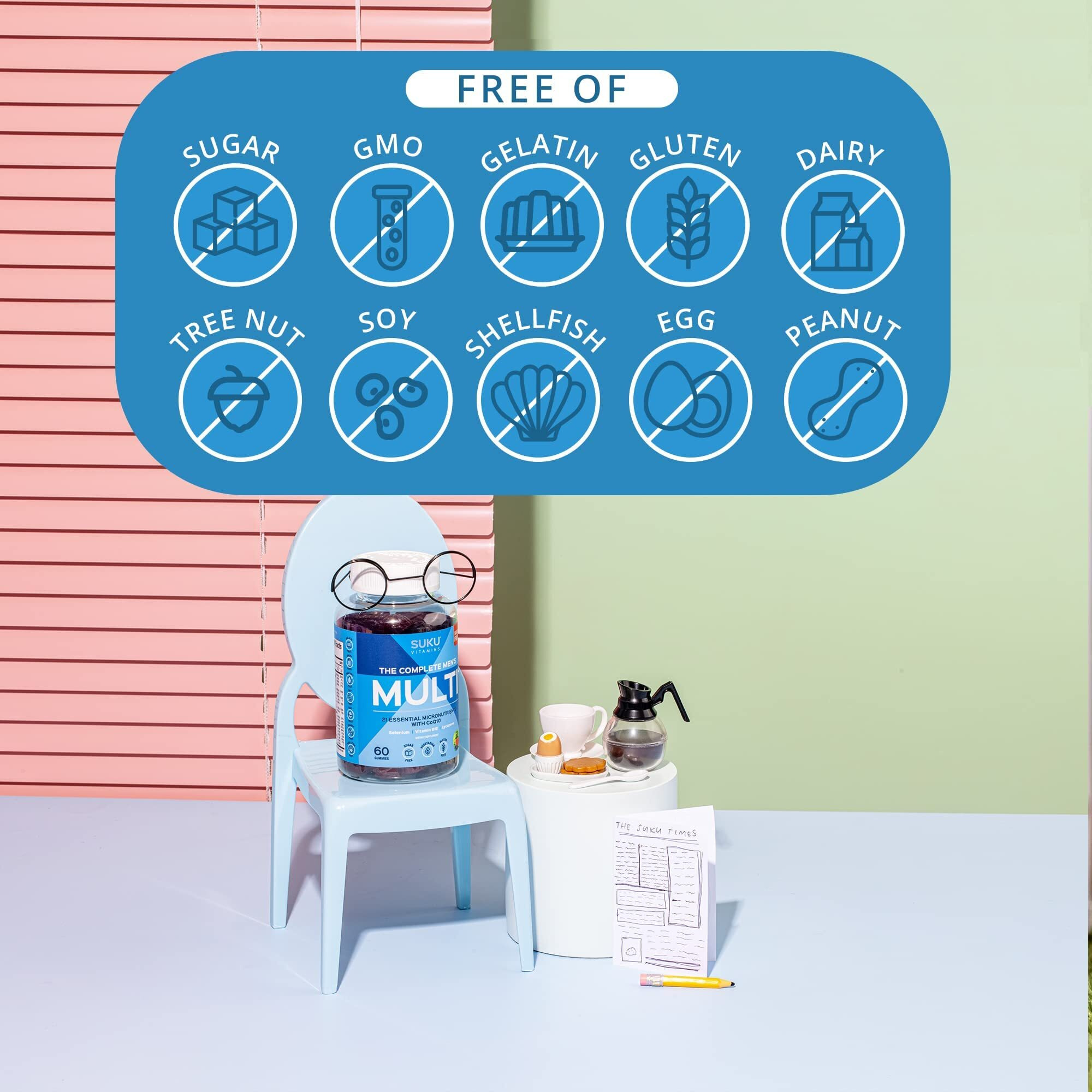 Suku Vitamins - gummy complete Mens Multi - 1 Each-60 ct(D0102H54g52)