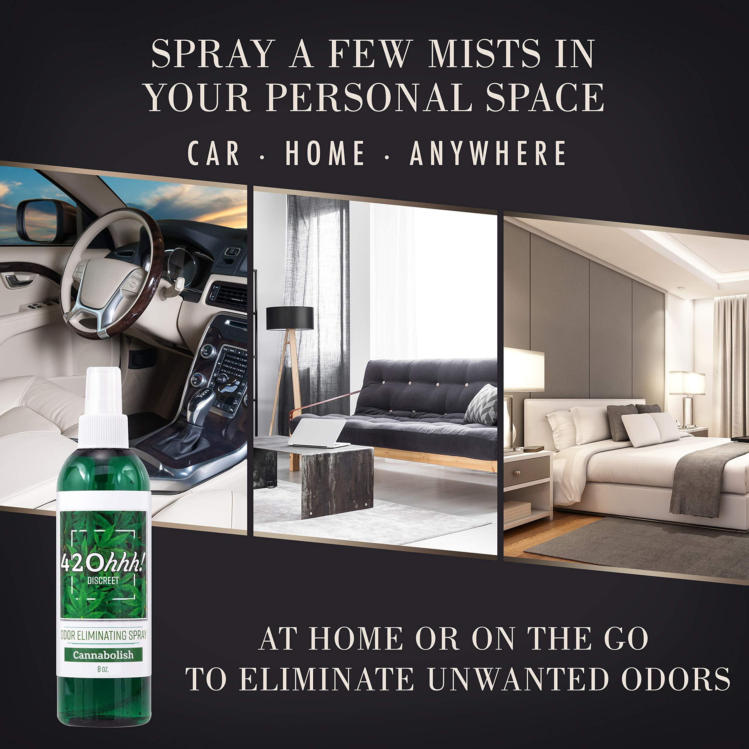 420 Weed Smoke Smell Remover and ALL Smoke Odor Eliminator. 420hhh Discreetly Reduce and Remove Marijuana Blunt Odor.(D0102HHGPGT.)