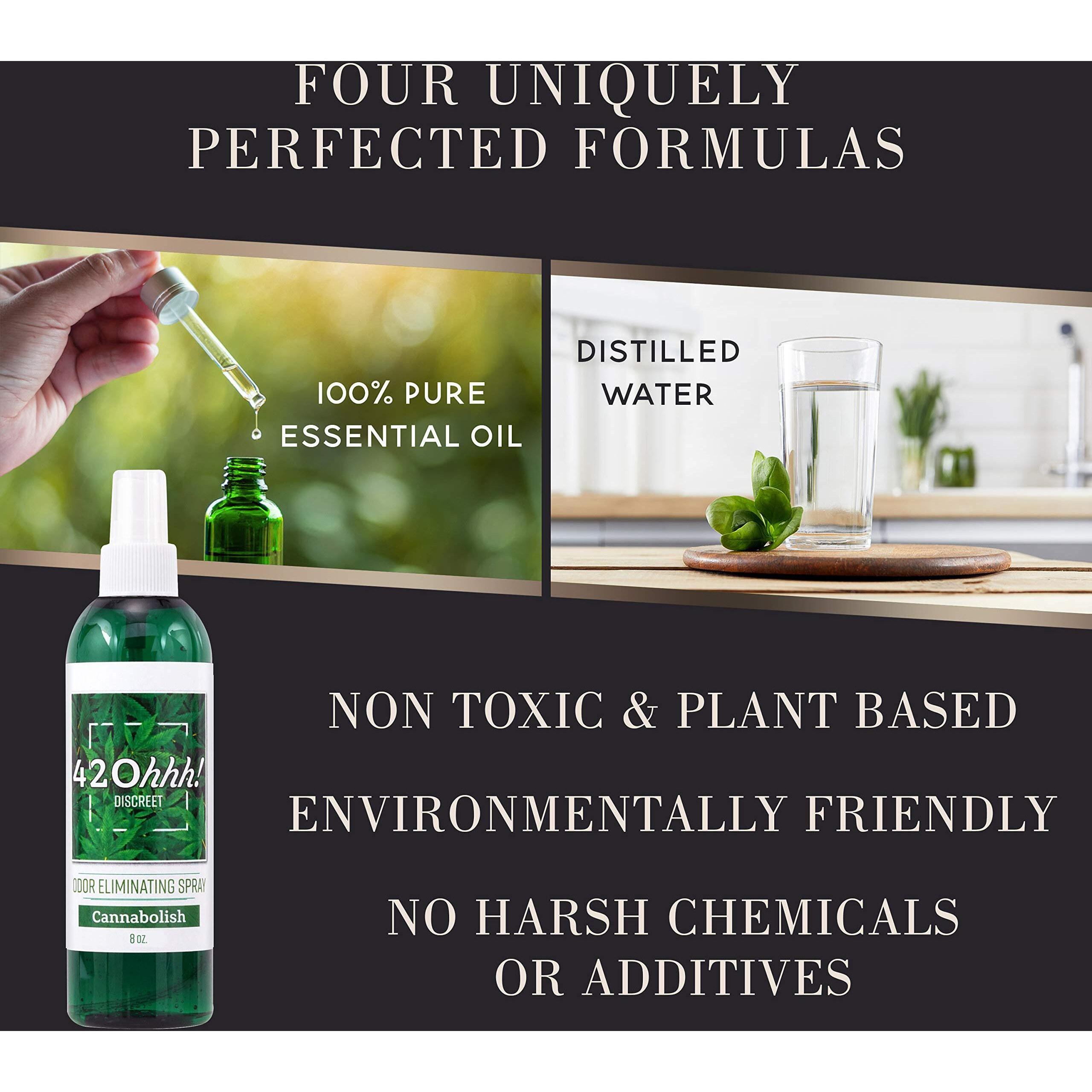 420 Weed Smoke Smell Remover and ALL Smoke Odor Eliminator. 420hhh Discreetly Reduce and Remove Marijuana Blunt Odor.(D0102HHGPGT.)