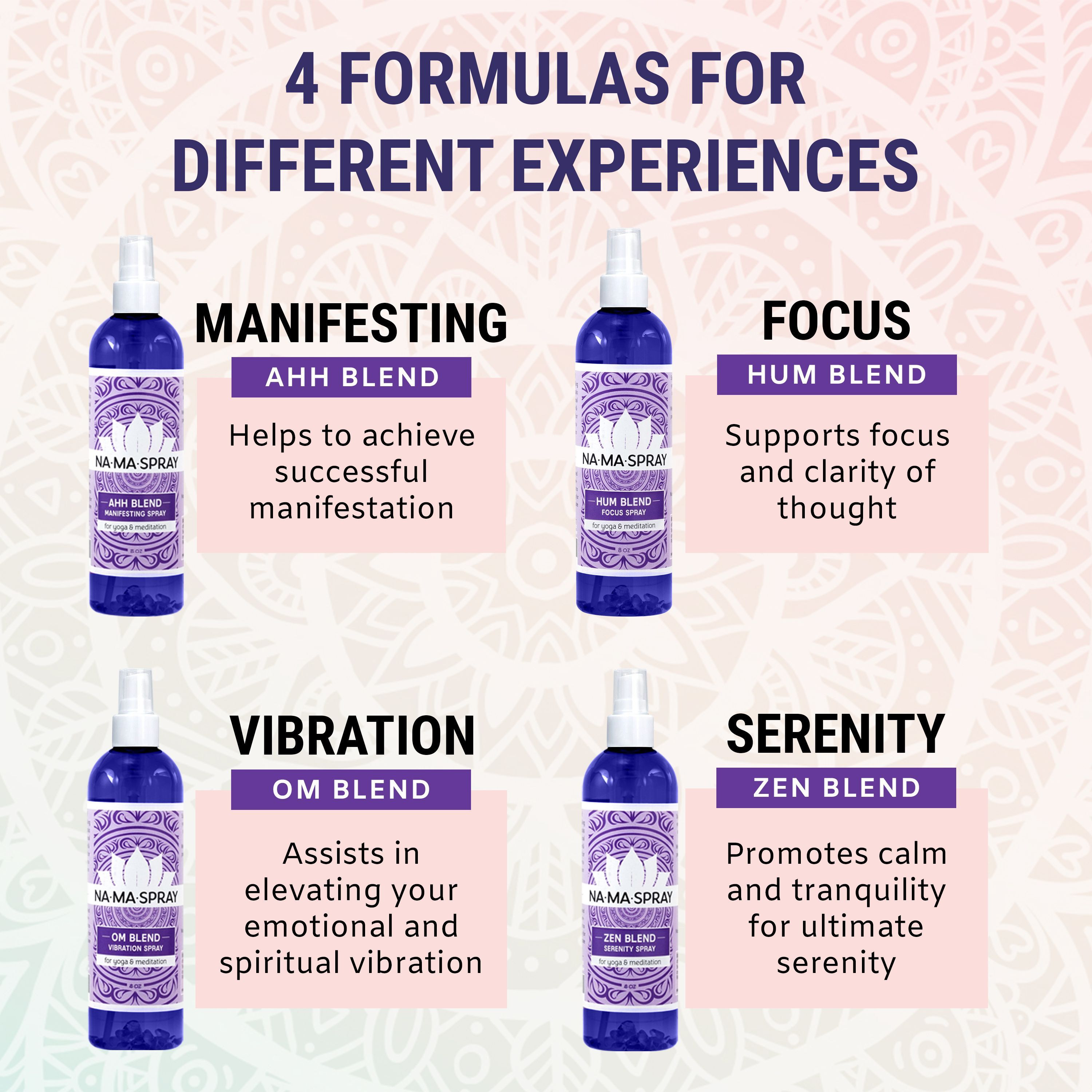 Zen Like Meditation Mist For Yoga and Manifesting. Namaste Aromatherapy Spray for Inner Peace, Calm and Clarity. Multiple Blends. 8 Ounce.(D0102HHGPLT.)