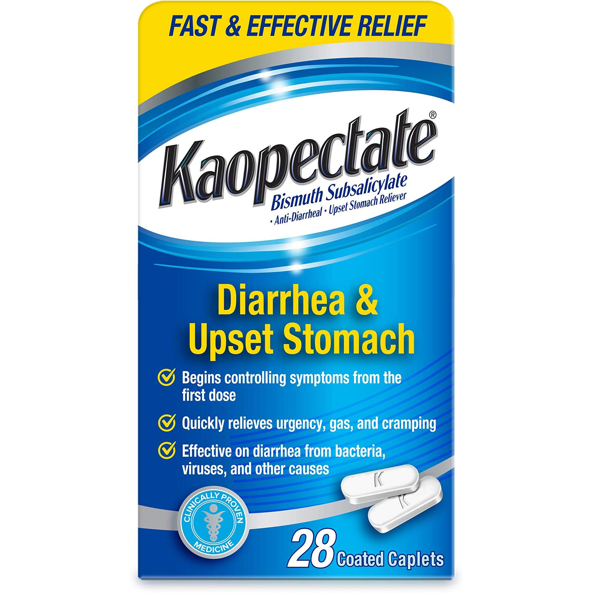 Kaopectate Multi-Symptom Anti-diarrheal and Upset Stomach Reliever, 28 Count