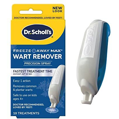 Dr. Scholl's Freeze Away MAX WART Remover, 10 Applications // Our Fastest Treatment Time, Removes Common & Plantar Warts