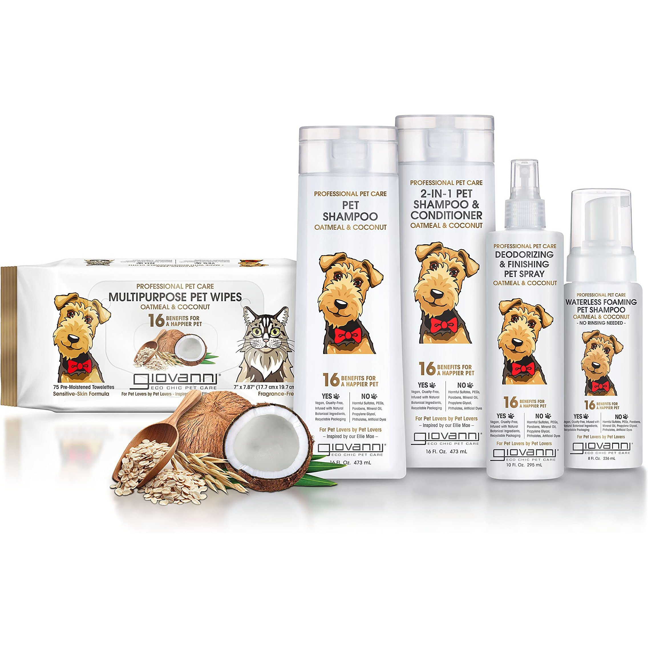 giovanni Hair care Products - Pet Shamp&cond Oatml&cnut - 1 Each-16 Fz(D0102H54EU2)