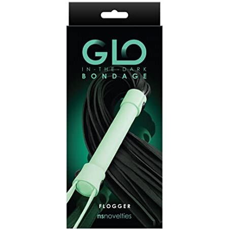 GLO BONDAGE FLOGGER GREEN