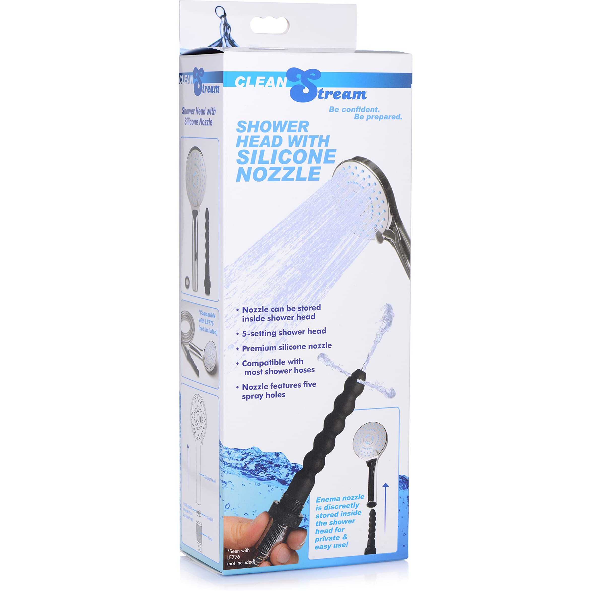 CLEANSTREAM SHOWER HEAD W/ SILICONE NOZZLE