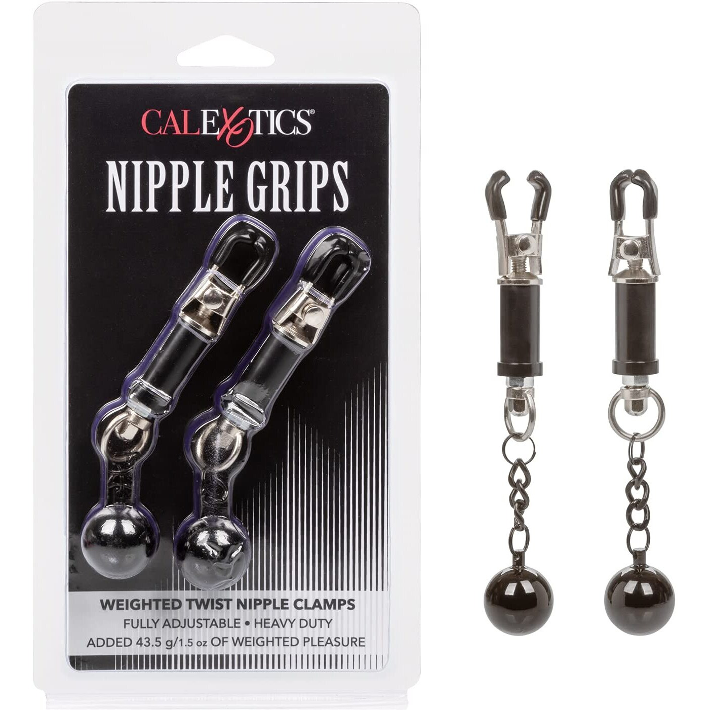 NIPPLE GRIPS WEIGHTED TWIST NIPPLE CLAMPS