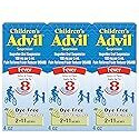 Advil Children's Pain Reliever and Fever Reducer, Dye Free Children's Ibuprofen for Pain Relief, Liquid Ibuprofen for Children, White Grape - 4 Fl Oz (Pack of 3)