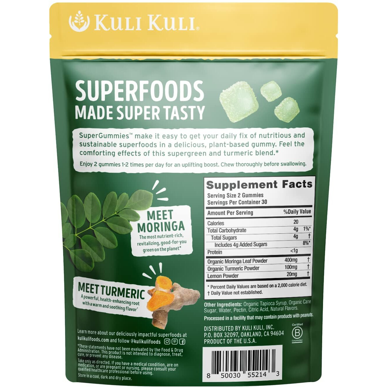 Kuli Kuli - Spr gmmy Moringa Trmc - 1 Each-60 ct(D0102H54JZ6)