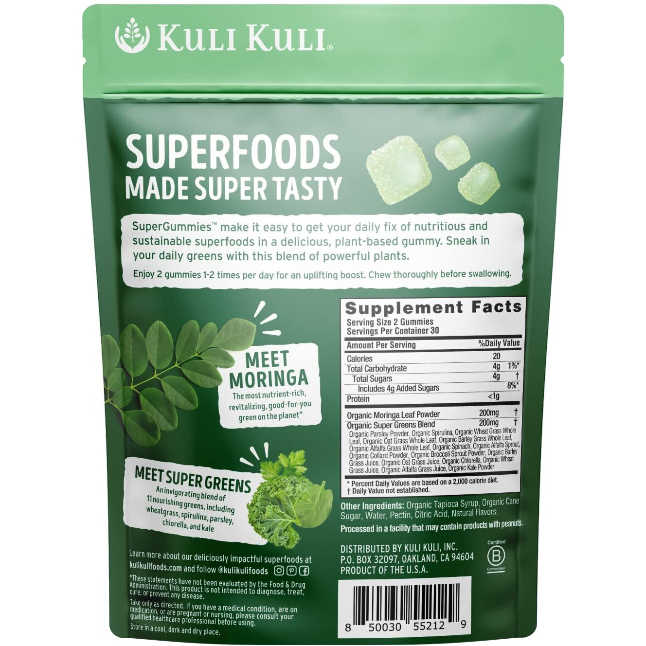 Kuli Kuli - Spr gmmy Moringa Spr green - 1 Each-60 ct(D0102H54V7X)