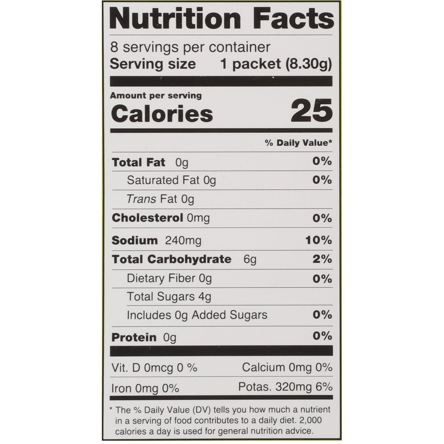 Cure Hydration - Hydration Drink Mix Lime - Case Of 8 - 0.29 Ounces