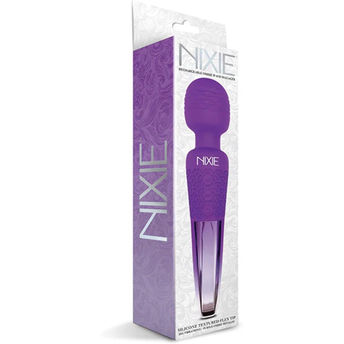 Nixie Rechargeable Wand Purple Ombre Met