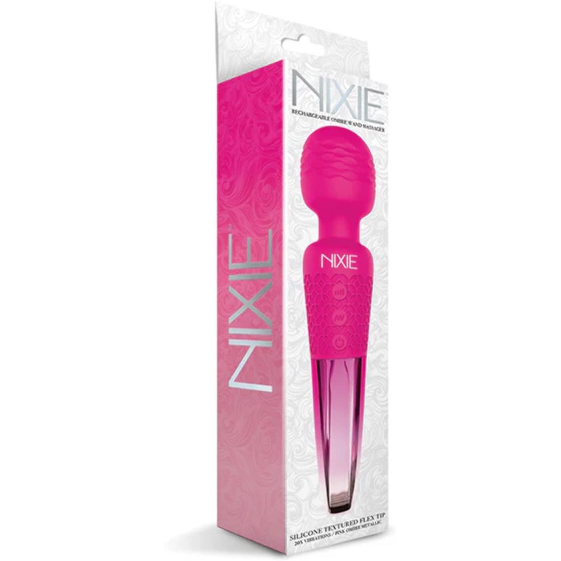 Nixie Rechargeable Wand Pink Ombre Meta
