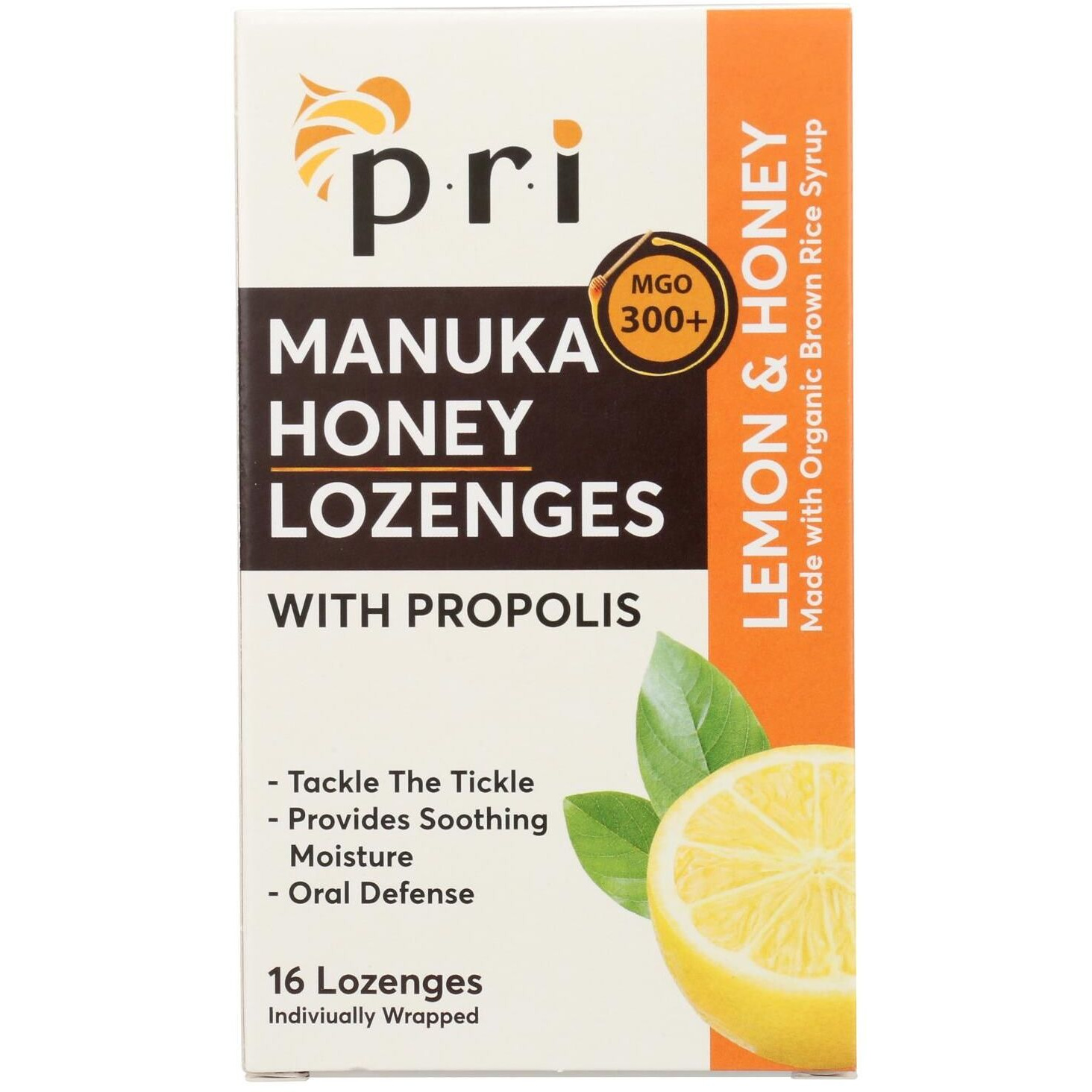 Pacific Resources International - Lozenges Organic Lemon & Honey - 1 Each-16 Count