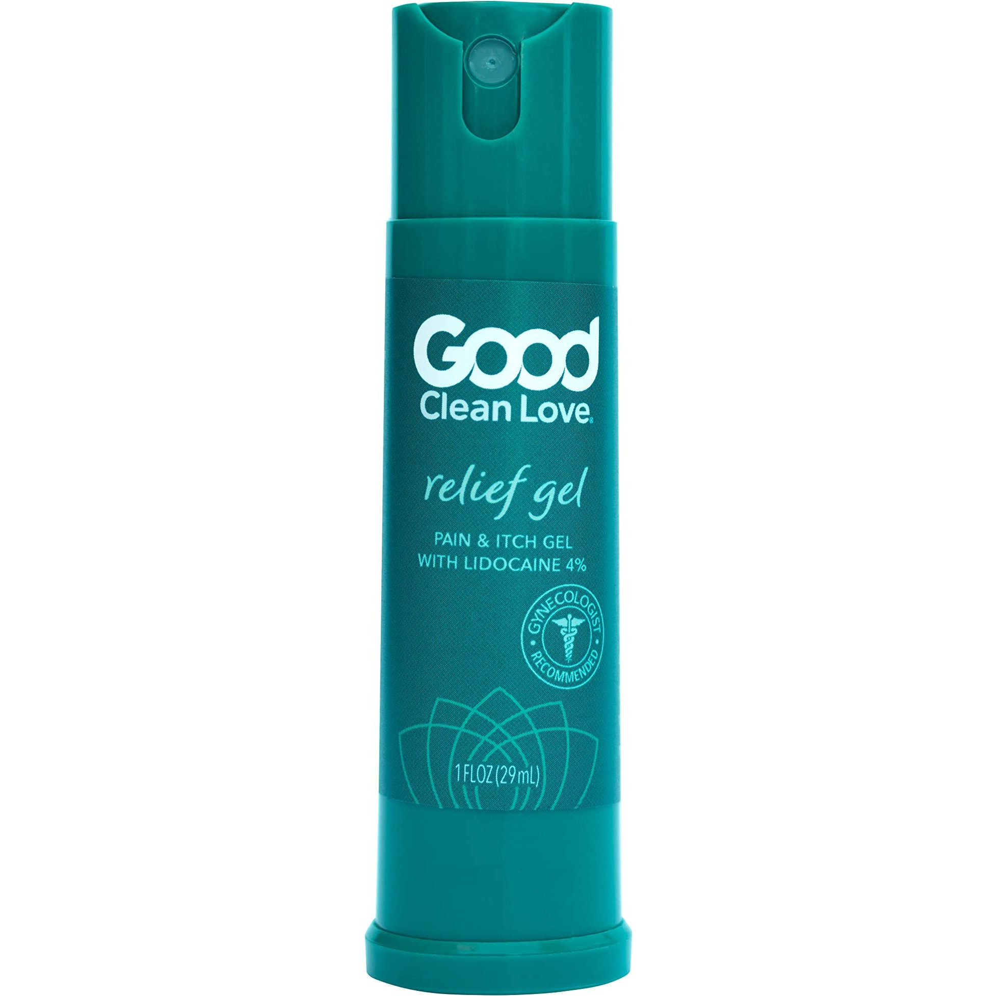 Good Clean Love Relief Gel Pain & Itch with Lidocaine 4%, Fast-Acting Relief from Pain, Itch, and Irritation