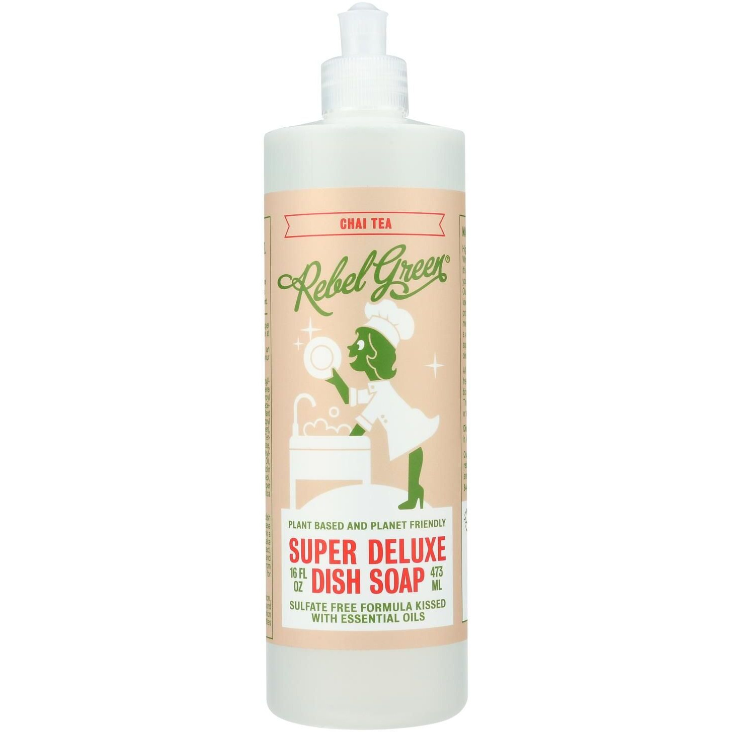 Rebel green - Dish Soap chai Tea - case Of 4-16 Fz(D0102H54RE2)