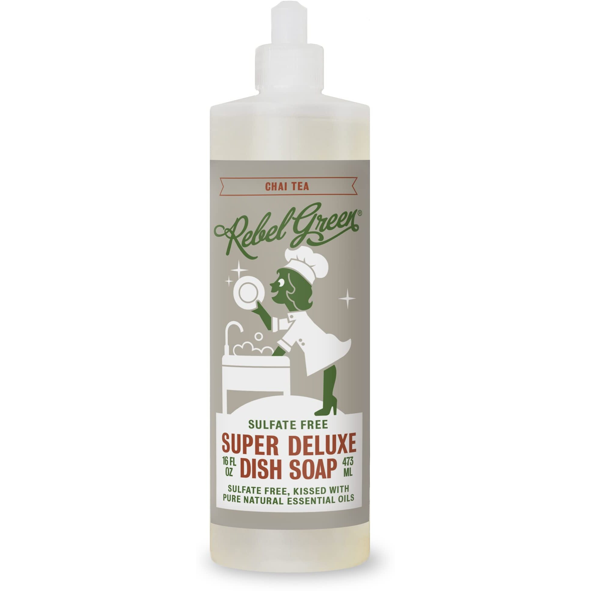 Rebel green - Dish Soap chai Tea - case Of 4-16 Fz(D0102H54RE2)