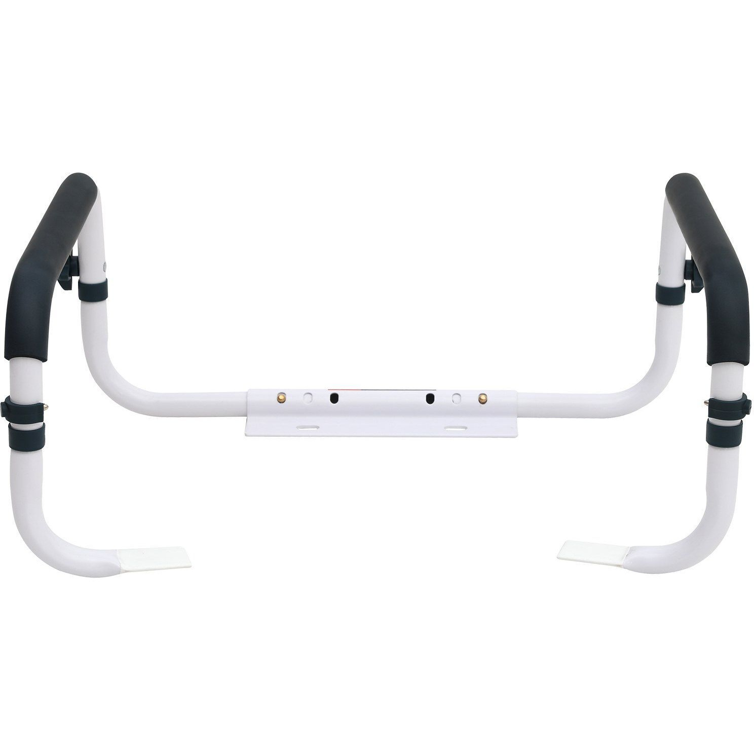 VEVOR Toilet Safety Rail, 300LBS Capacity Toilet Seat Frame, Adjustable Width Fit Most Toilets, Easy Installation, Toilet Handles Grab Bars with Padded Armrests for Handicap, Disabled, Seniors