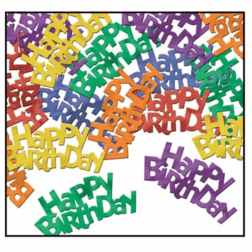 Jumbo Happy Birthday Fanci-Fetti Add Fun and Excitement to Any Celebration
