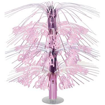 &quotIt's A Girl" Cascade Centerpiece - Delightful Pack of 6 for Baby Shower