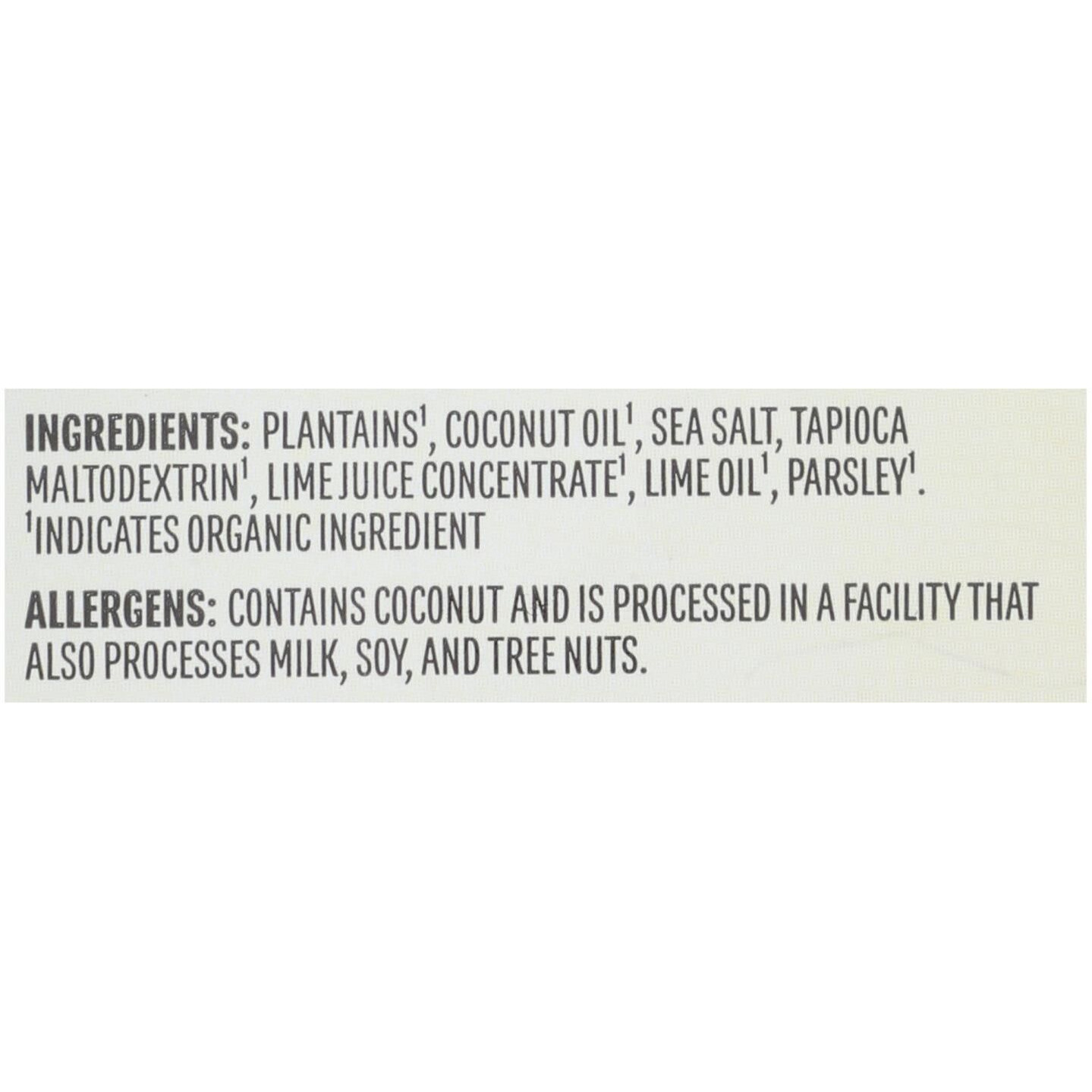 Barnana - Plantn Chips Acaplc Lme - Case Of 6-2 Oz