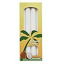 Aloha Bay Palm Tapers, White, 4 Count