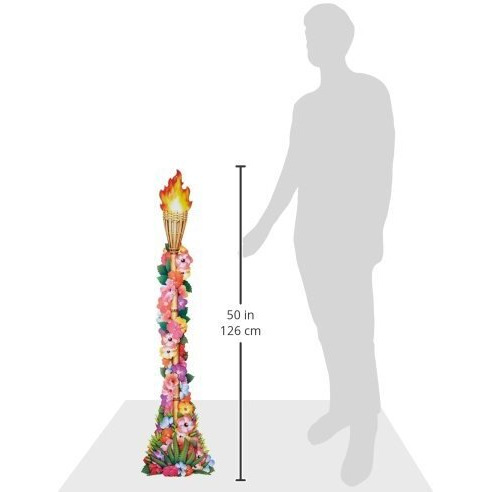 Jointed Floral Tiki Torch