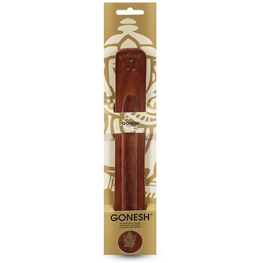Gonesh - Incense Holder - Modern Home Decor - Wood Incense Burner - Brown - 10 x 1.25