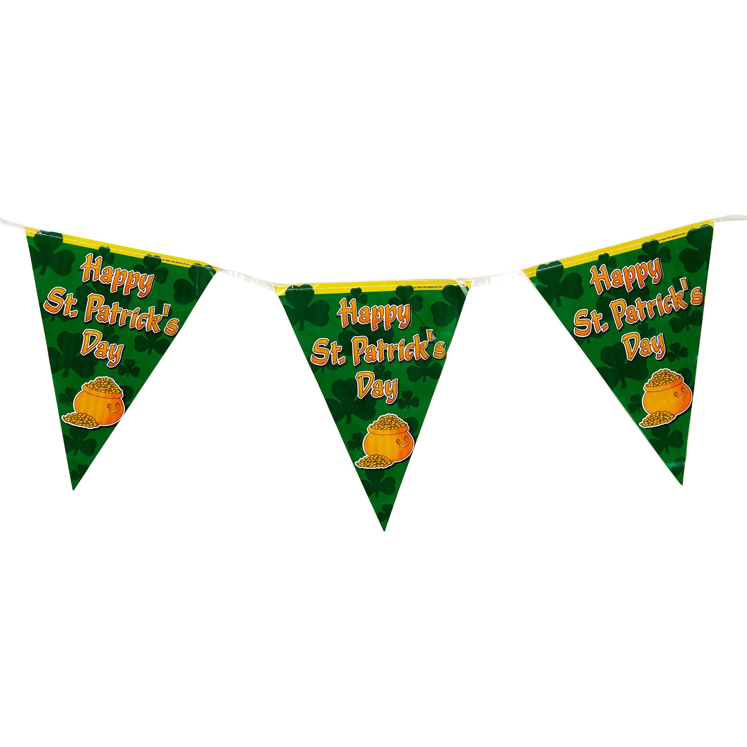 St Patrick's Day Pennant Banner - 12 Banners for Festive Celebrations
