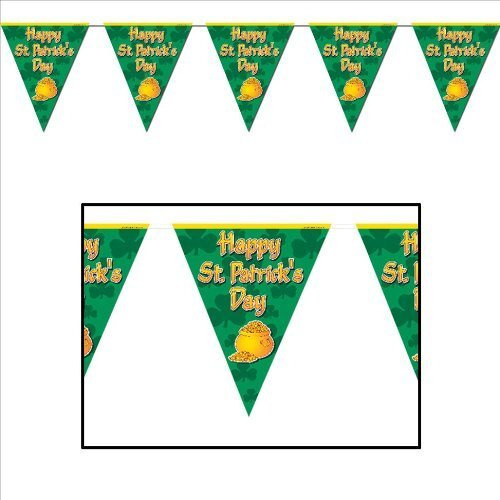 St Patrick's Day Pennant Banner - 12 Banners for Festive Celebrations