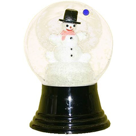 Perzy Snowglobe - Medium Snowman with Balloon - 5&quotH x 3&quotW x 3&quotD