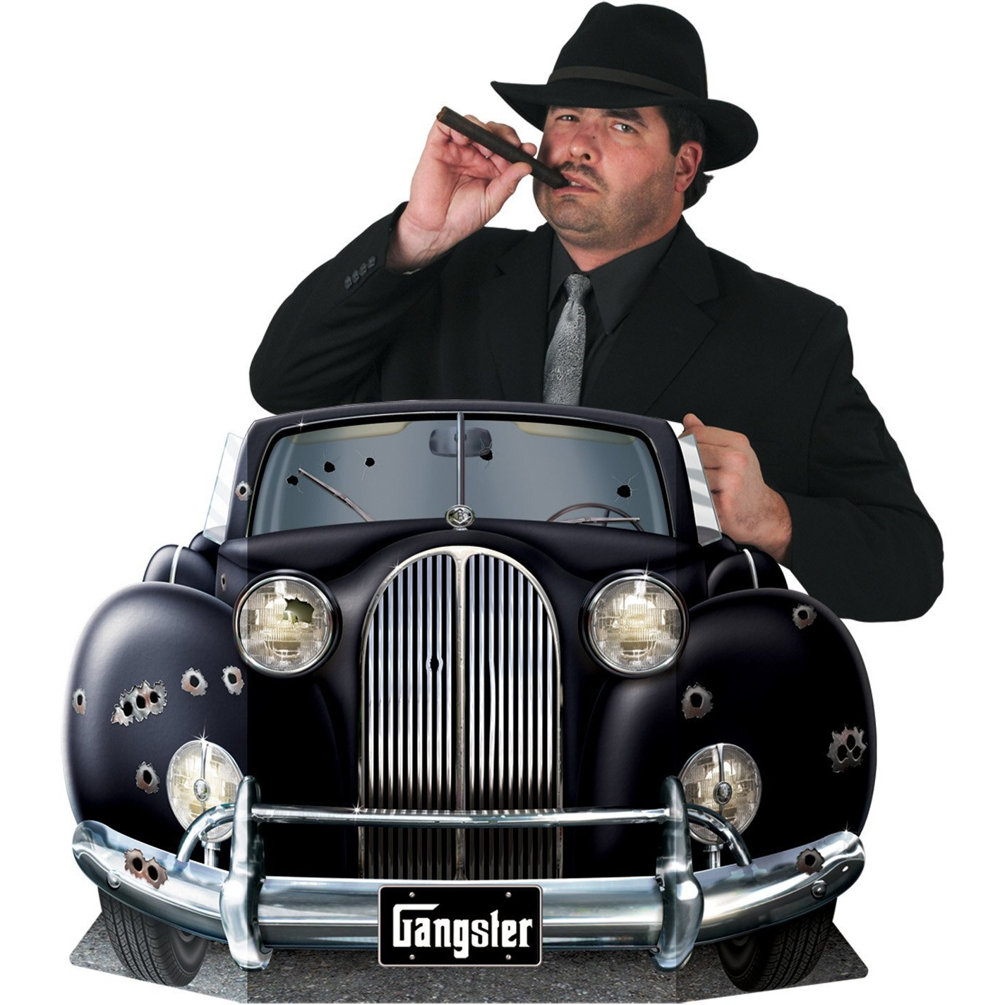 Gangster Car Photo Prop