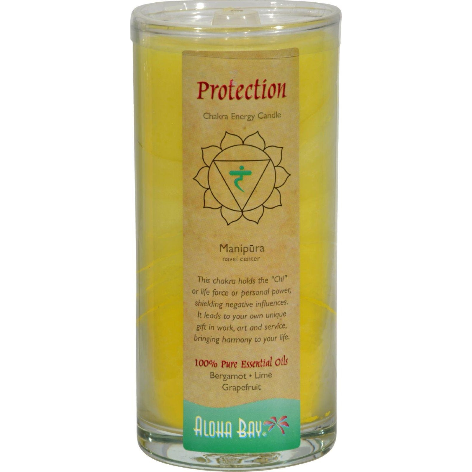 Aloha Bay Chakra Candle Jar Protection - 11 oz