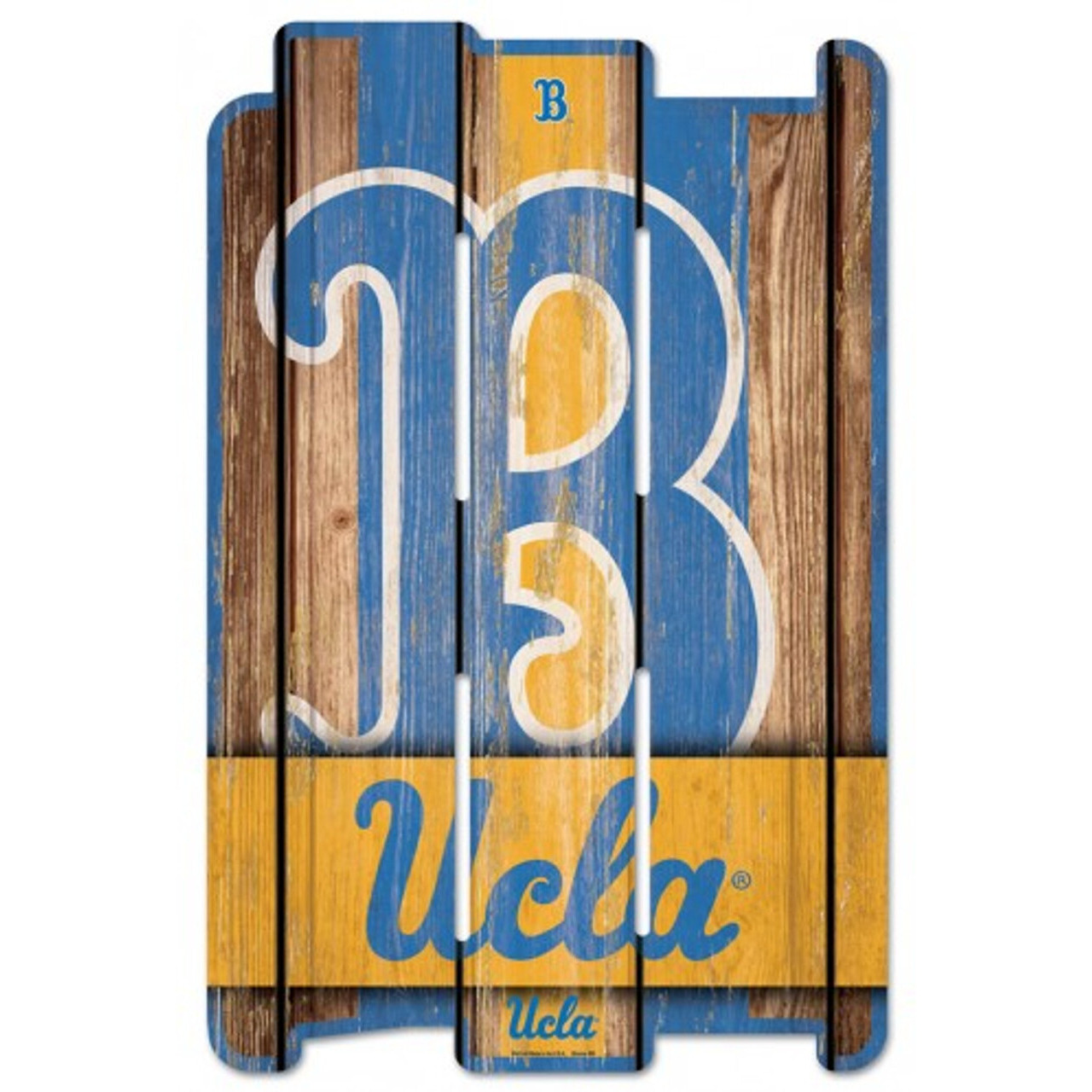 UCLA Bruins Sign 11x17 Wood Fence Style - Special Order