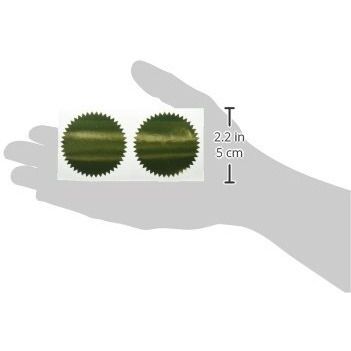 STICKERS GOLD BLANK 50PK 2 DIAMETER