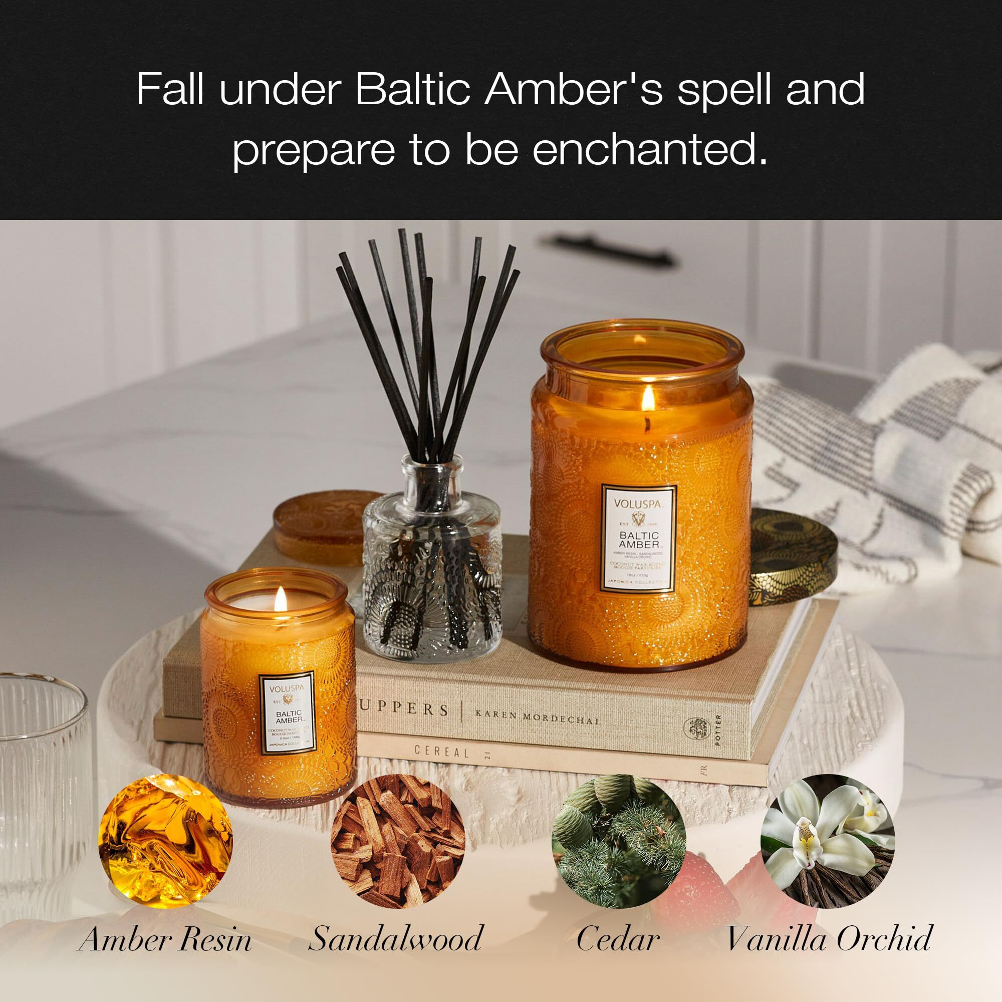 Baltic Amber - Large by Voluspa for Unisex - 18 oz Candle